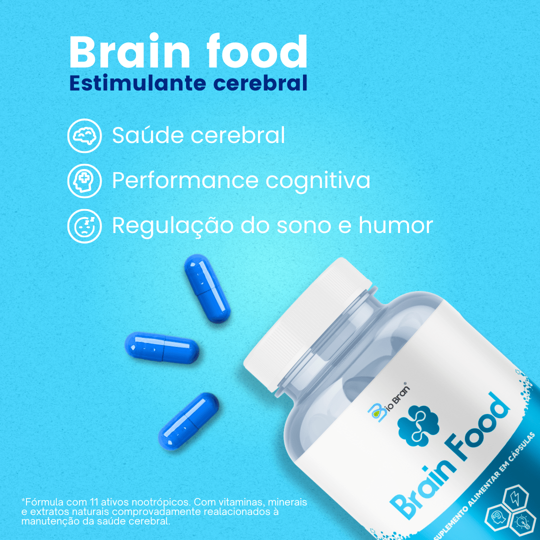 Brain Food - Foco, Concentração e Memória - Biobran®