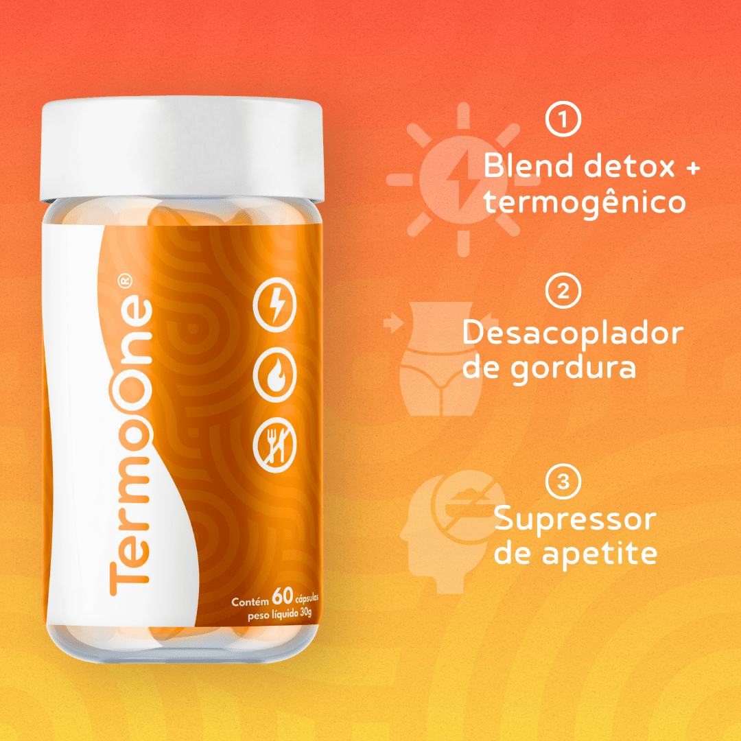 Termo One ® Emagrecedor e Redutor de Apetite - Biobran®