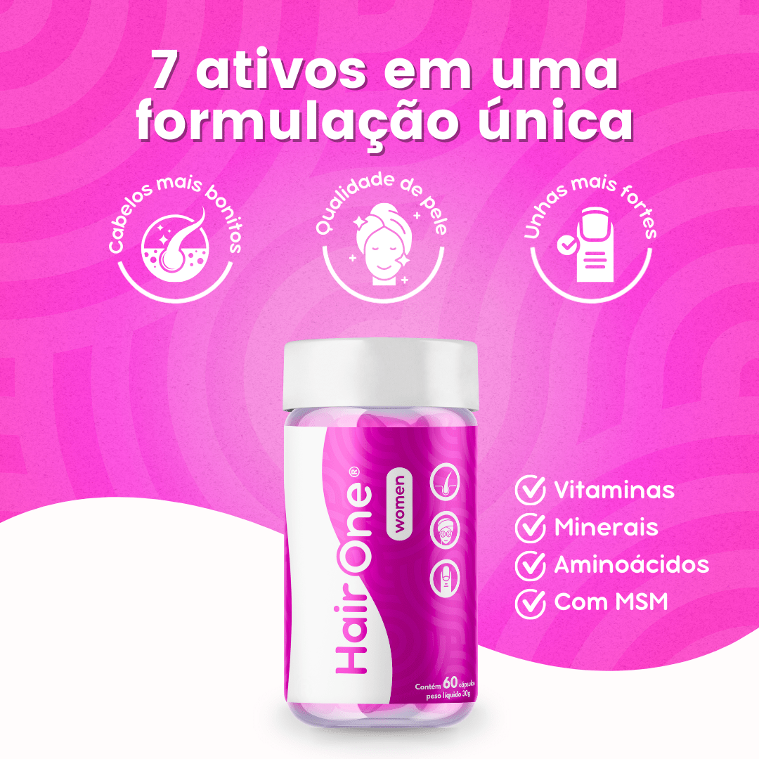 Termo One ® + Hair One ® - Emagrecedor + Cabelos, Pele & Unhas - Biobran®